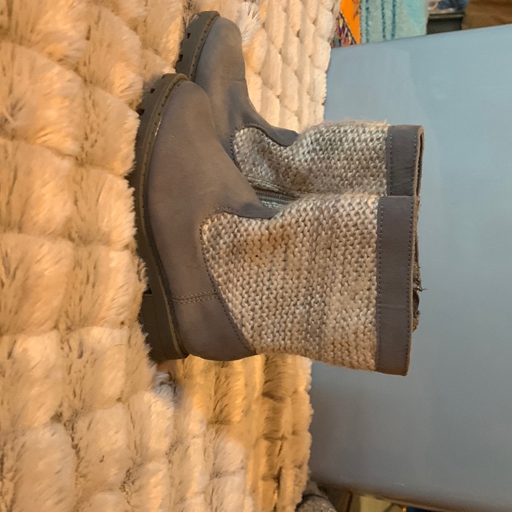 Sweater Knit Moto Boot